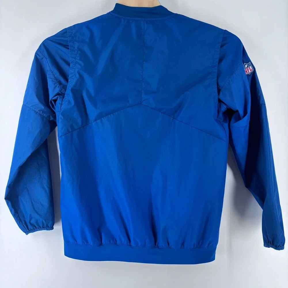 Nike Indianapolis Colts NFL Jacket Mens Medium Blue Quarter Zip Storm-Fit Logo